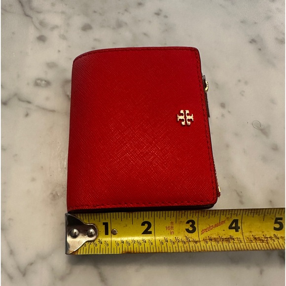 Tory Burch red/orange wallet- gently used - Picture 7 of 8